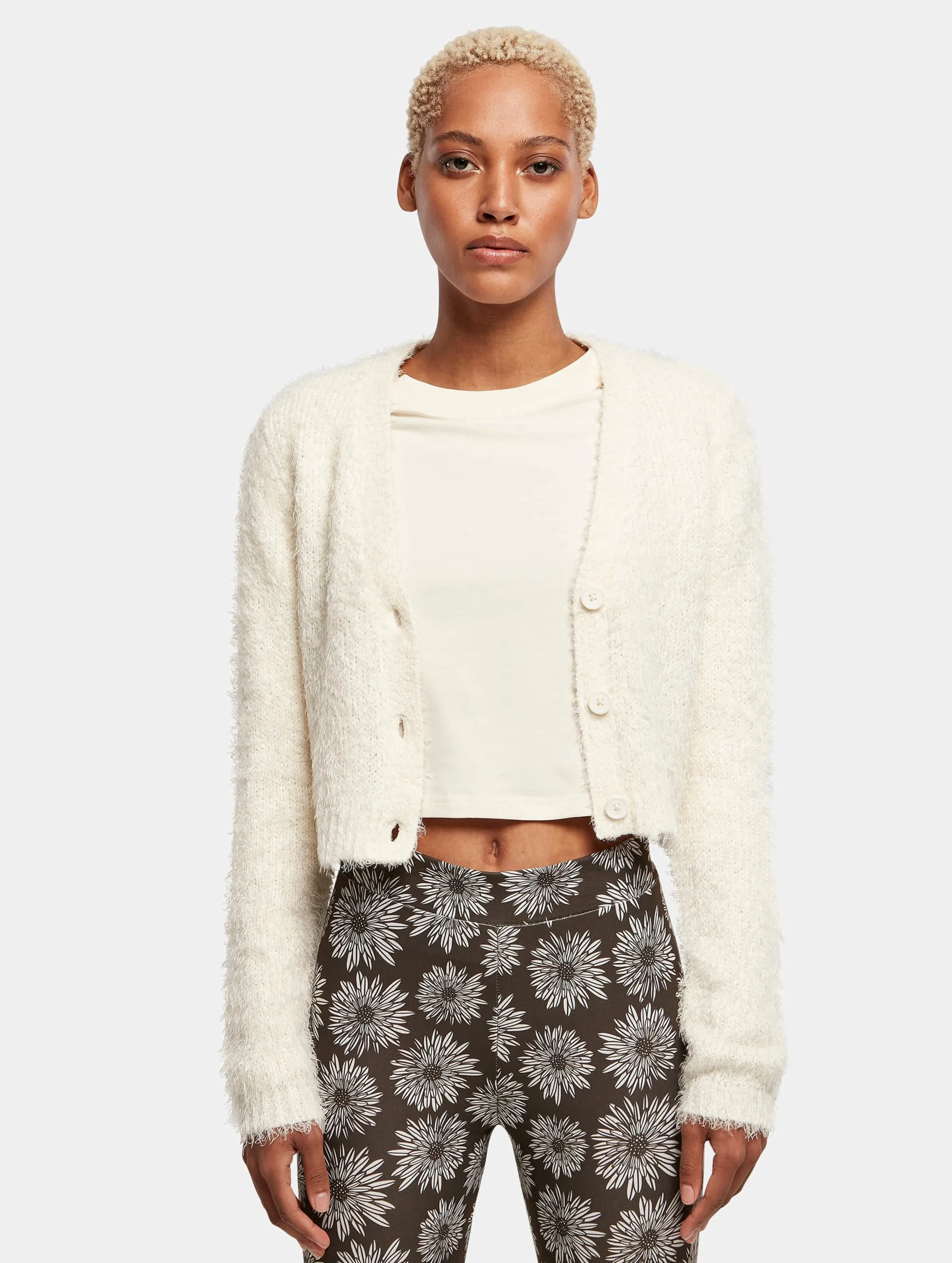 Ladies Cropped Feather 