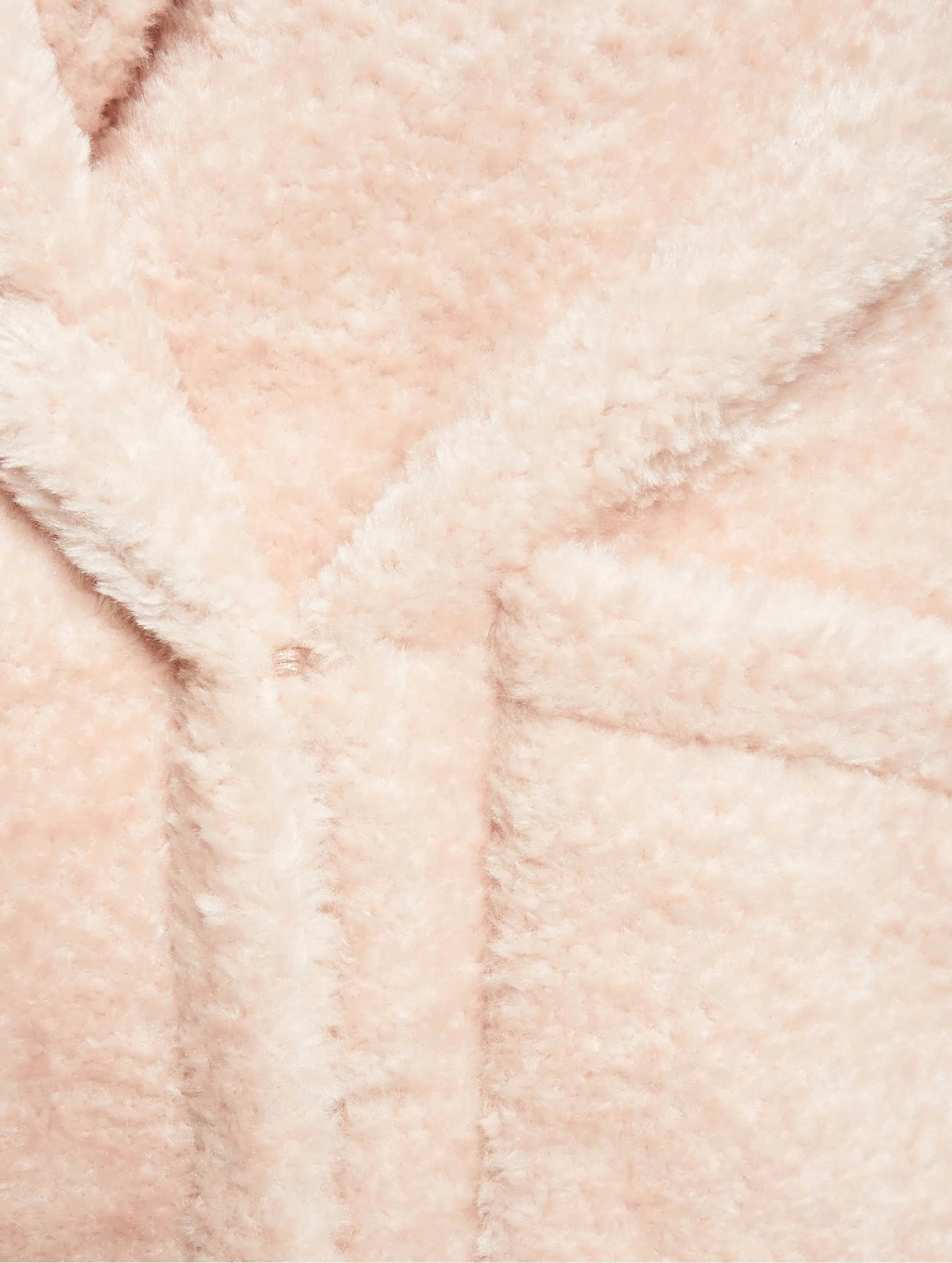 Ladies Oversize Sherpa Lapel