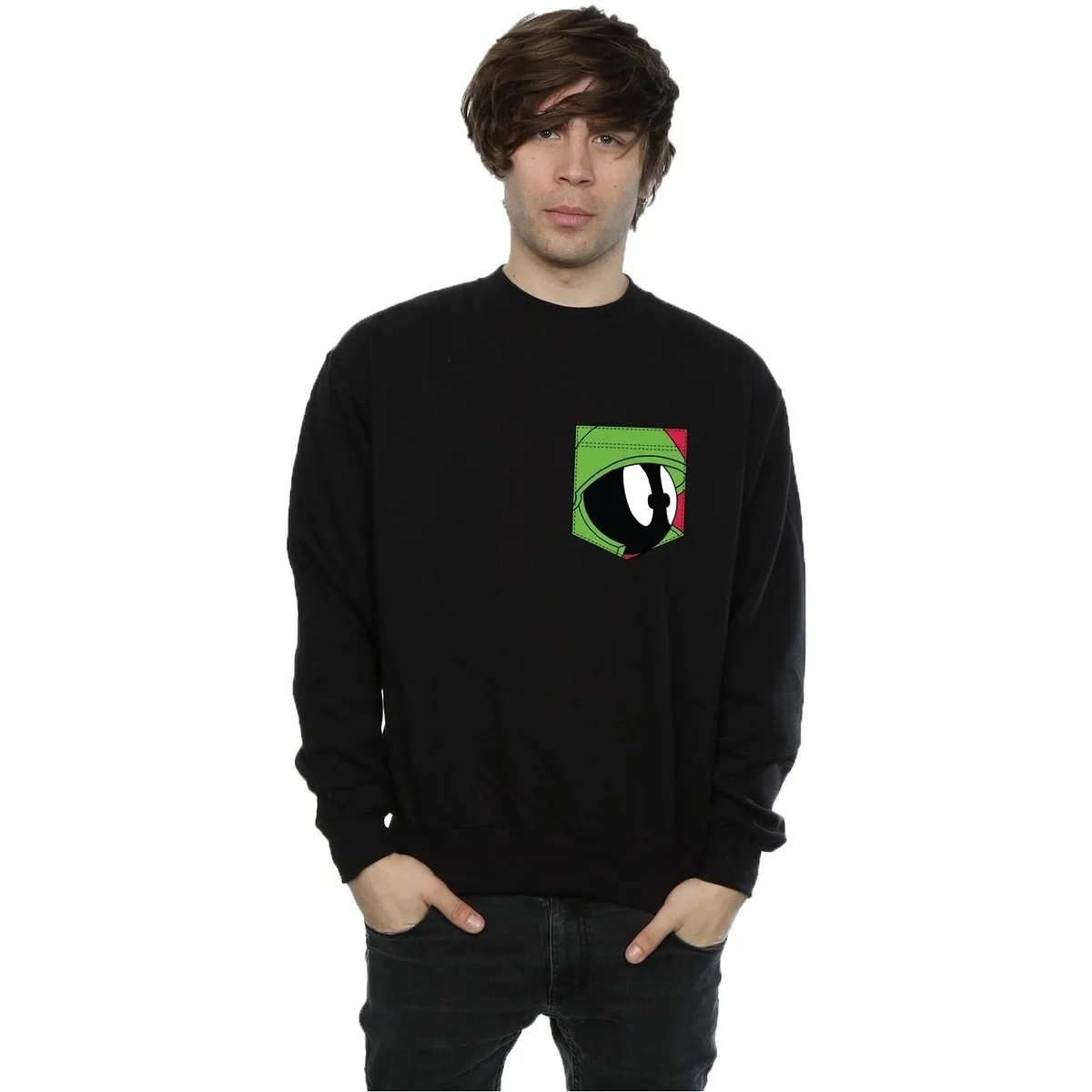 Marvin The Martian Face Faux Pocket