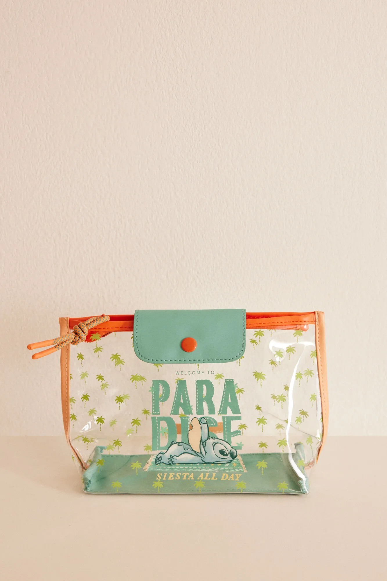 Mini neceser tranparente Stitch