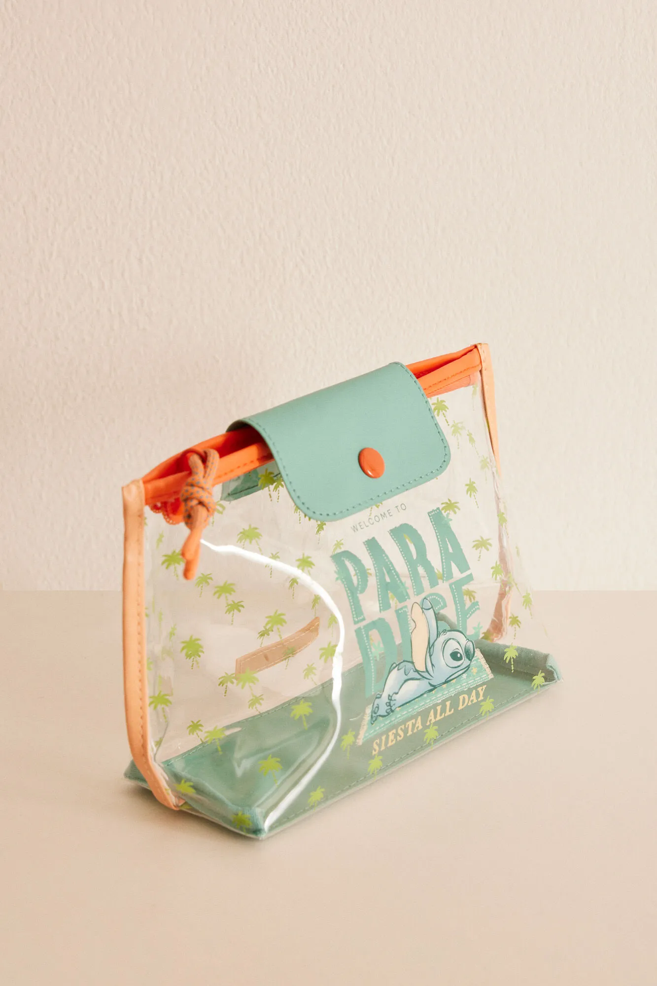 Mini neceser tranparente Stitch