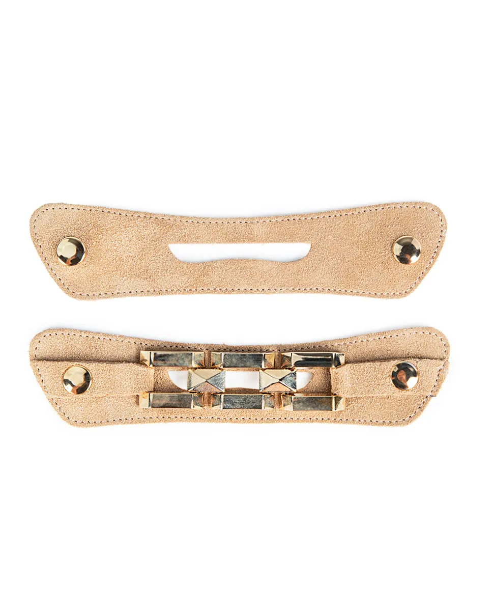 Mule Plataforma Mauna Serraje Beige
