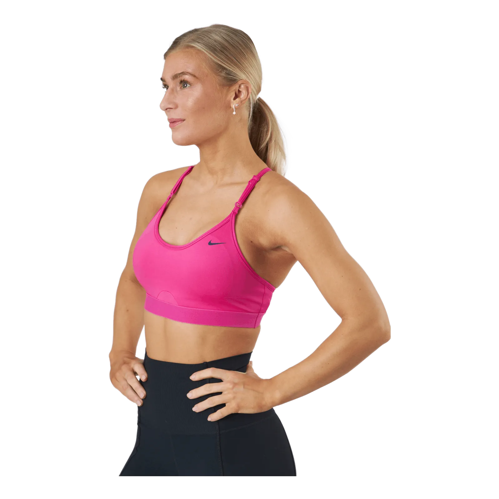 NIKE DRIFIT INDY STRAPPY WOMEN'S L ACTIVE PINK/MIDNIGHT NAVY/MIDN