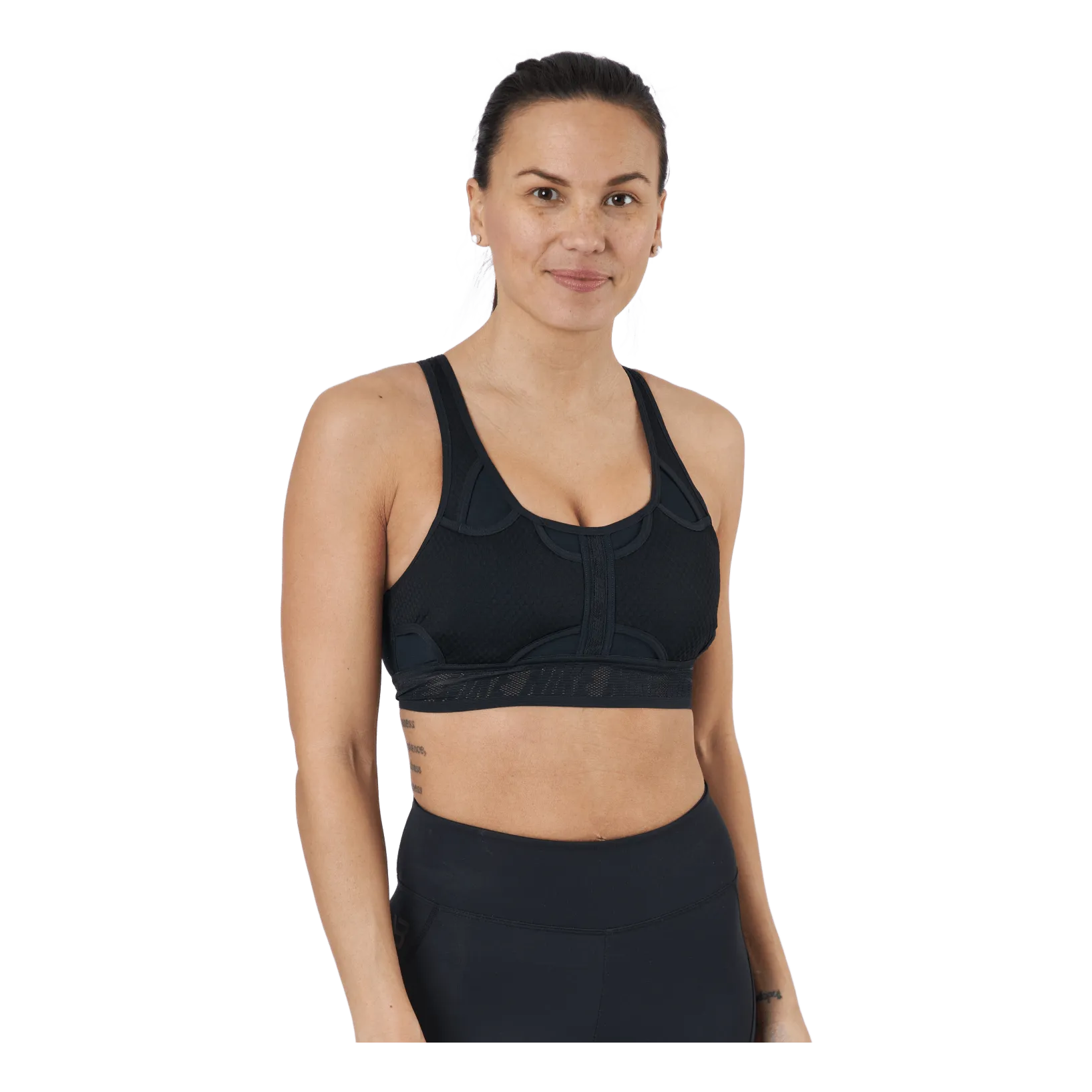 Nike Swoosh Ultrabreathe Women Bra Black/black/black/dk Smoke Gre