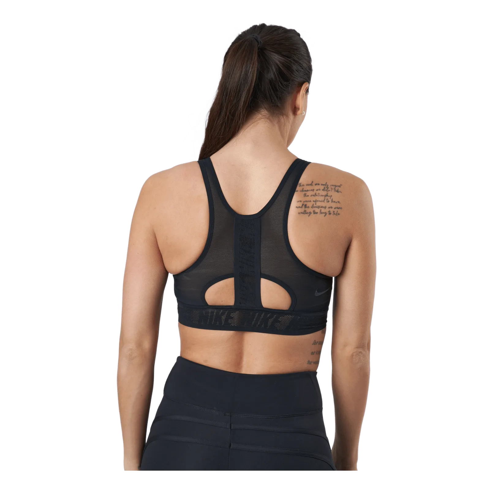 Nike Swoosh Ultrabreathe Women Bra Black/black/black/dk Smoke Gre