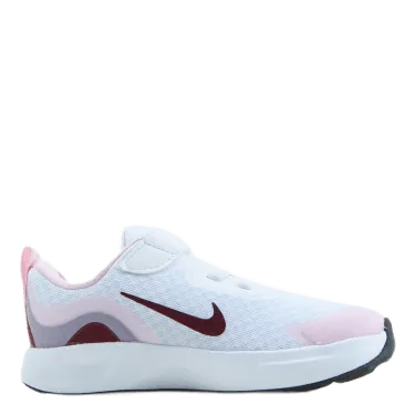 NIKE WEARALLDAY BABY/TODDLER SHOE WHITE/DARK BEETROOTPINK FOAM