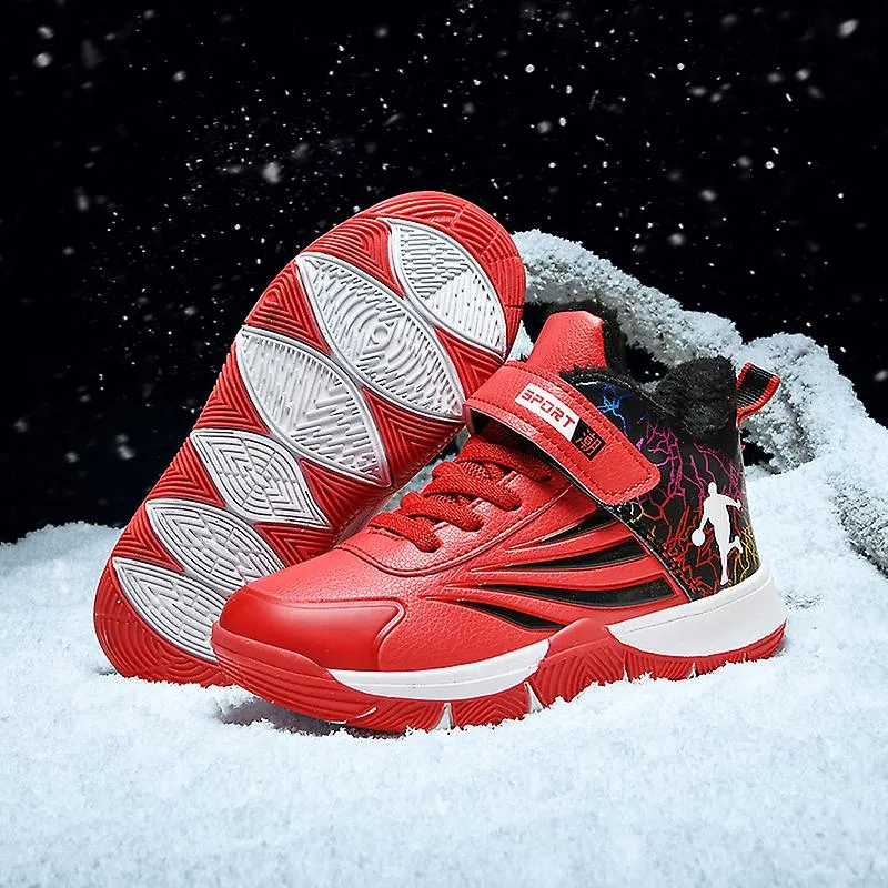 Niños Niñas Zapatillas deportivas transpirables Zapatillas deportivas Zapatos de algodón de invierno para niños 955