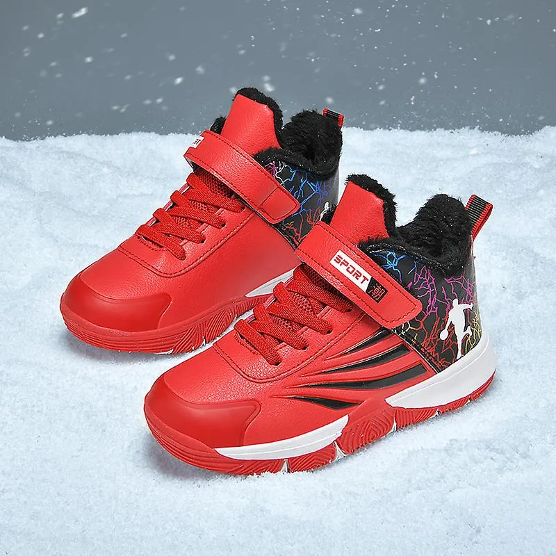 Niños Niñas Zapatillas deportivas transpirables Zapatillas deportivas Zapatos de algodón de invierno para niños 955