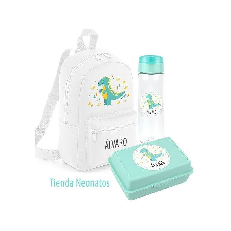 Pack bebé mochila infantil Dinosaurio