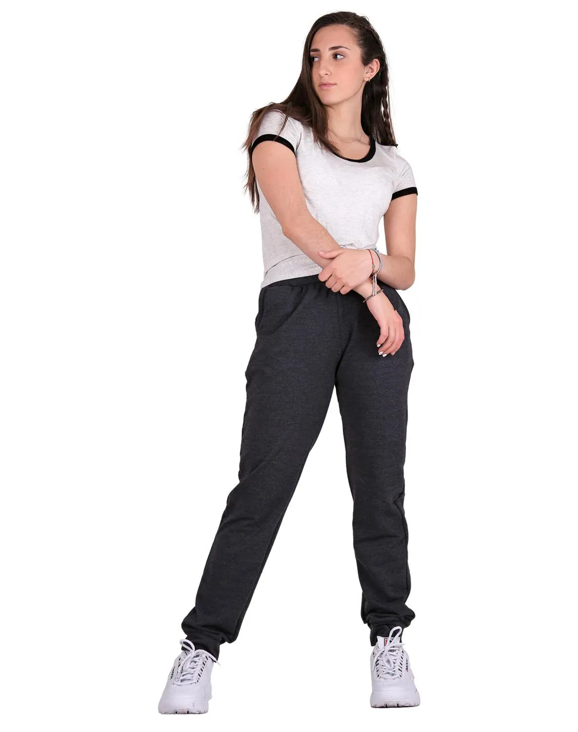 Pants Mujer Deportivo Jogger Gris Optima 56504205