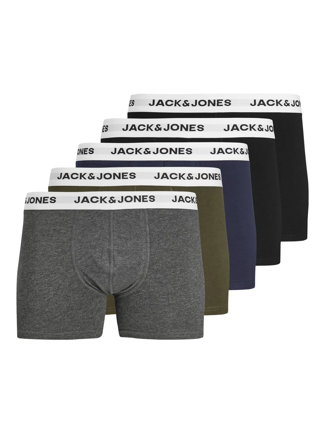 Paquete de 5 Boxers | Gris intermedio | Jack & Jones®