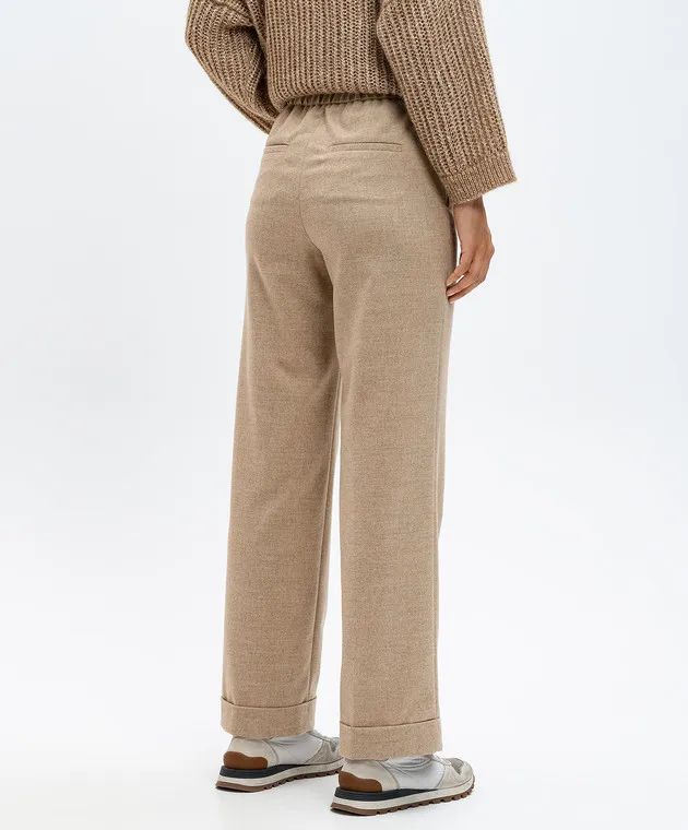 Peserico Beige pants with wool