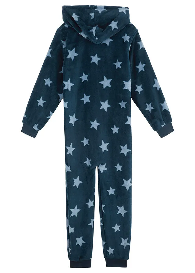 Pijama tipo mono Azul oscuro estampado