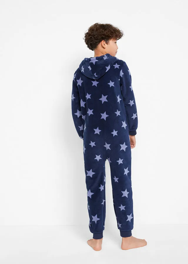 Pijama tipo mono Azul oscuro estampado