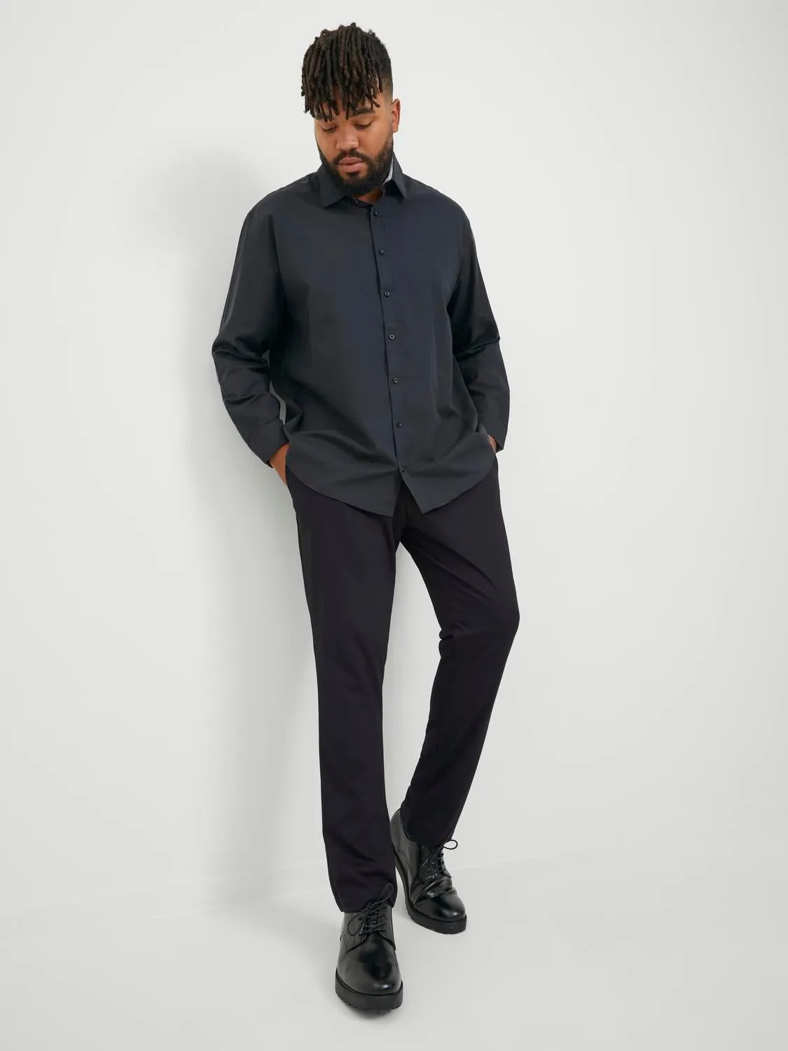 Plus Pantalones chinos Corte slim | Negro | Jack & Jones®