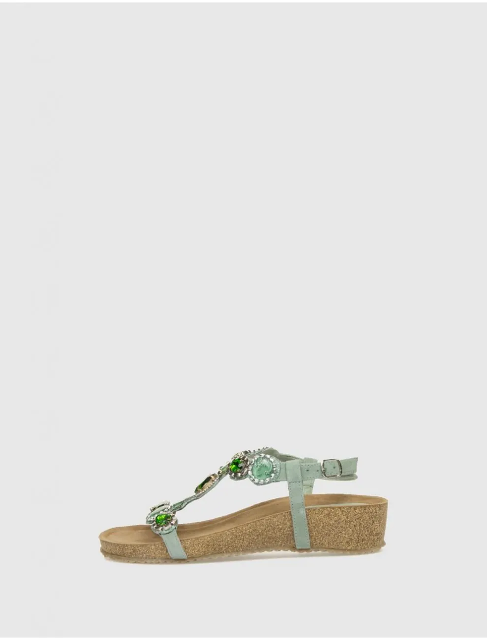 Sandalia Obvio Shoes Leiko Verde