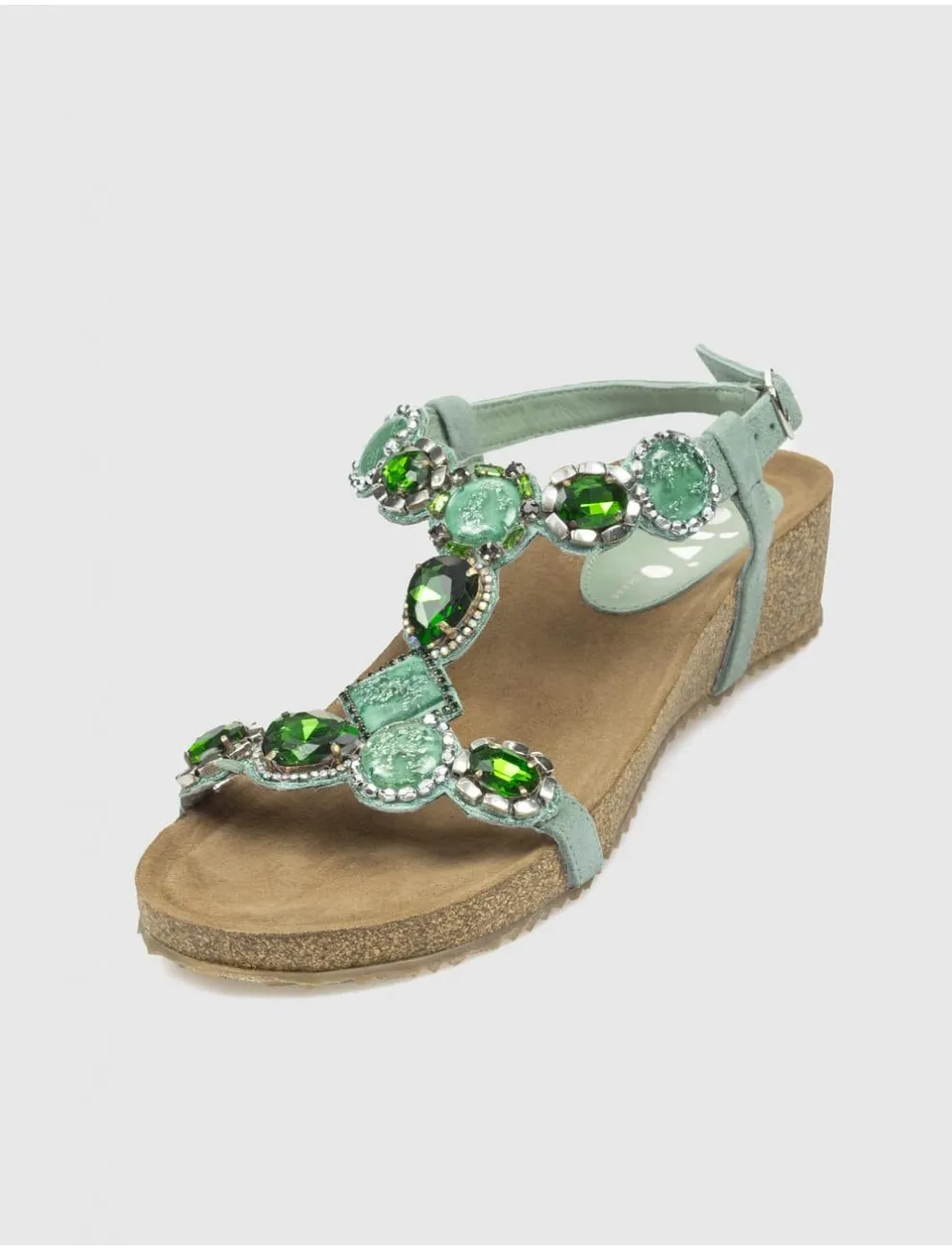 Sandalia Obvio Shoes Leiko Verde