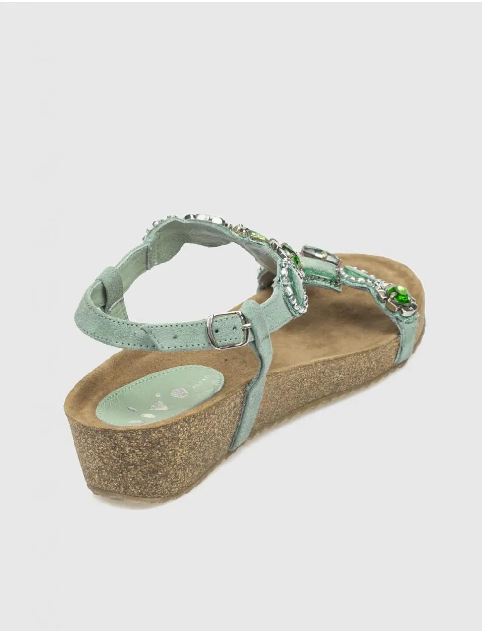 Sandalia Obvio Shoes Leiko Verde