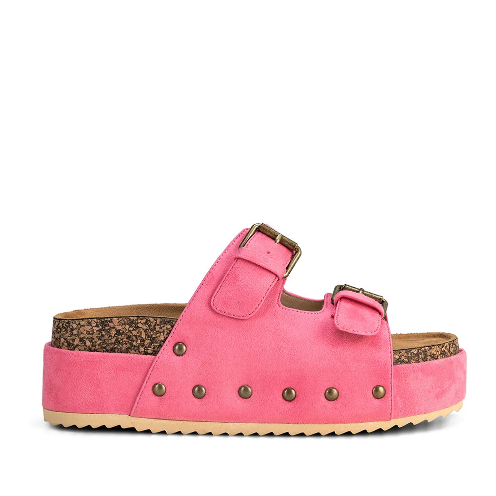 Sandalia Plataforma Rosada Casual You216 Weide