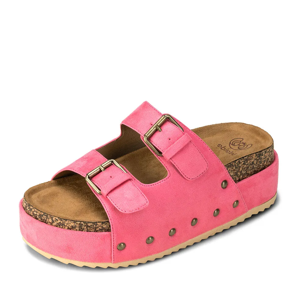 Sandalia Plataforma Rosada Casual You216 Weide