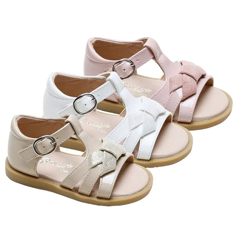 Sandalias niña modernas con lazo