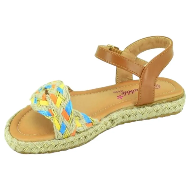 Sandalias niña piso esparto