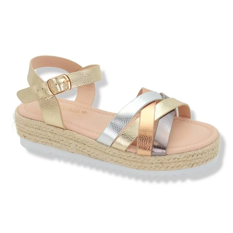 Sandalias para niñas suela ancha
