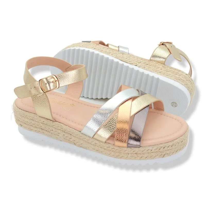 Sandalias para niñas suela ancha