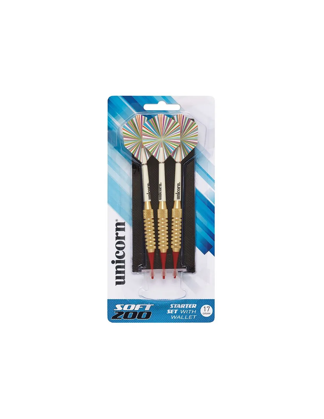 Set 3 dardos p.blanda Atipick  "Soft 200" con funda, 19gr
