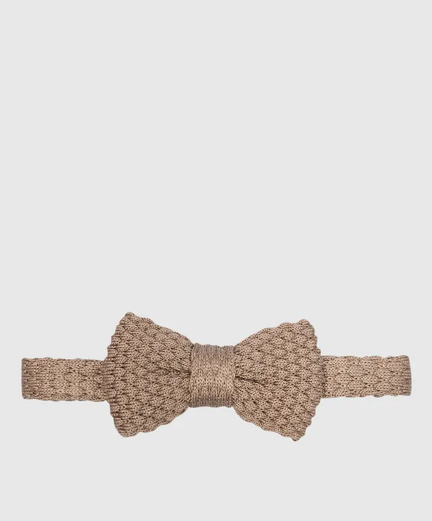Stefano Ricci Children's brown silk bow tie