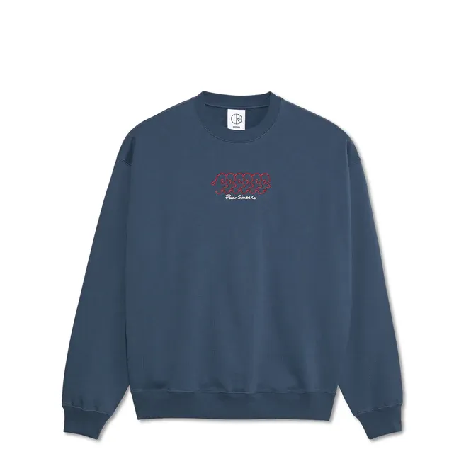 SUDADERA DAVE CREWNECK | FACES  GREY BLUE