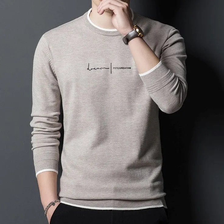 Suéter con estampado de letras