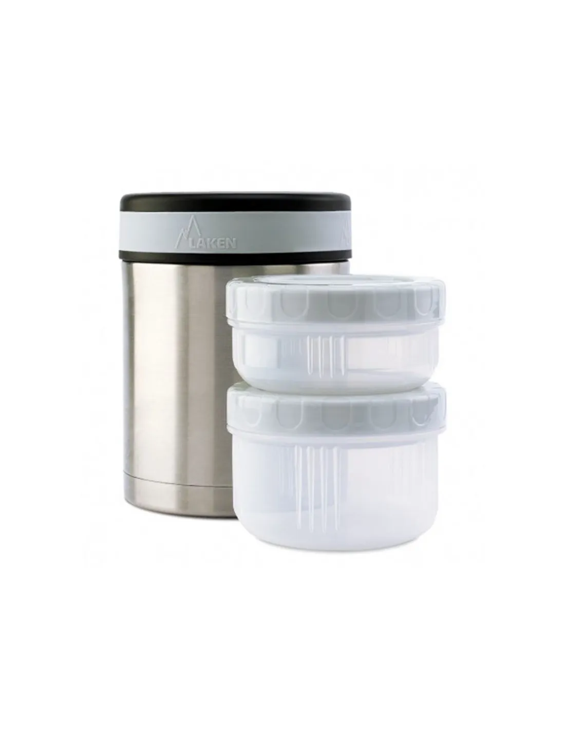Termo papillero ac. inox. 1 L. / 2 contenedores estancos + funda PP