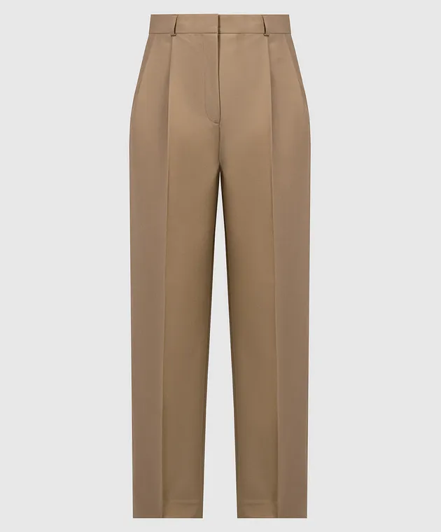 Toteme Brown pants with wool