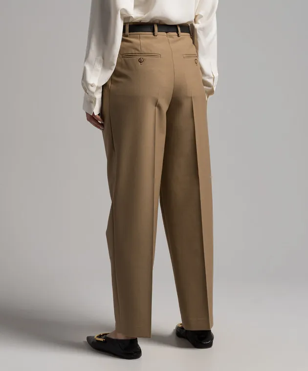 Toteme Brown pants with wool