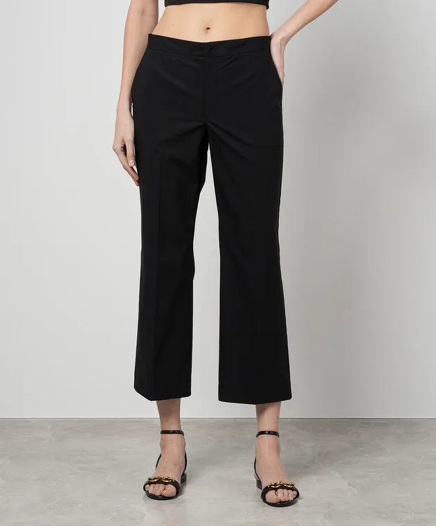 Twinset Black pants with metallic logo