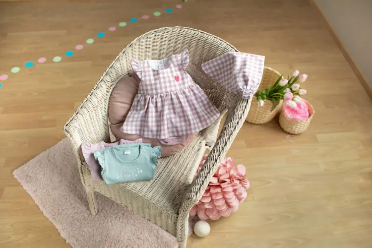 Vestido body de tirantes para bebé colección Sweet Cherry