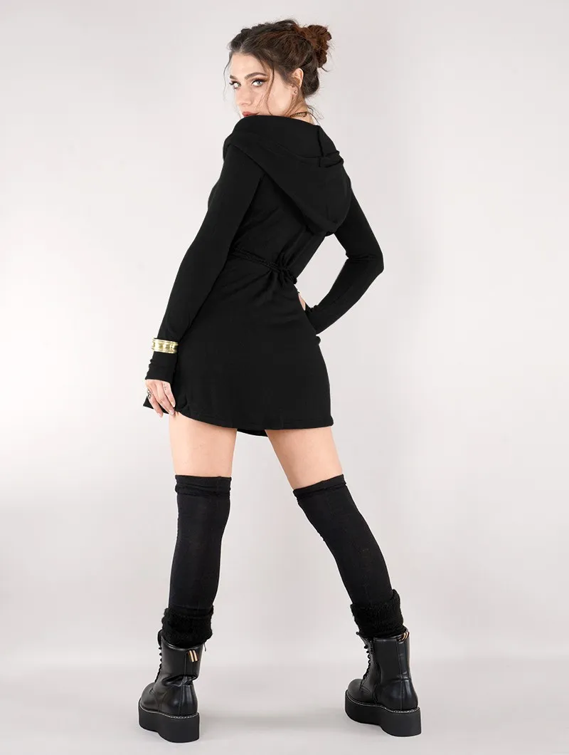 Vestido suéter cruzado 
