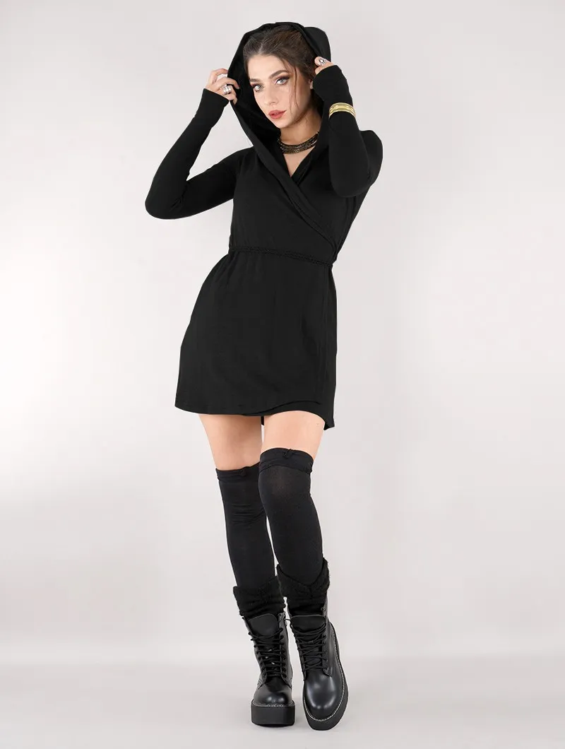 Vestido suéter cruzado 