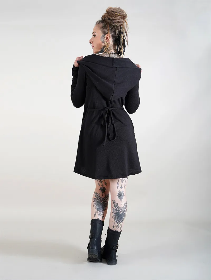 Vestido suéter cruzado 