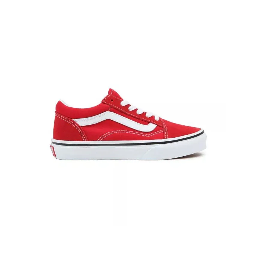 Zapas Vans Old Skool Para Niños en Rojo