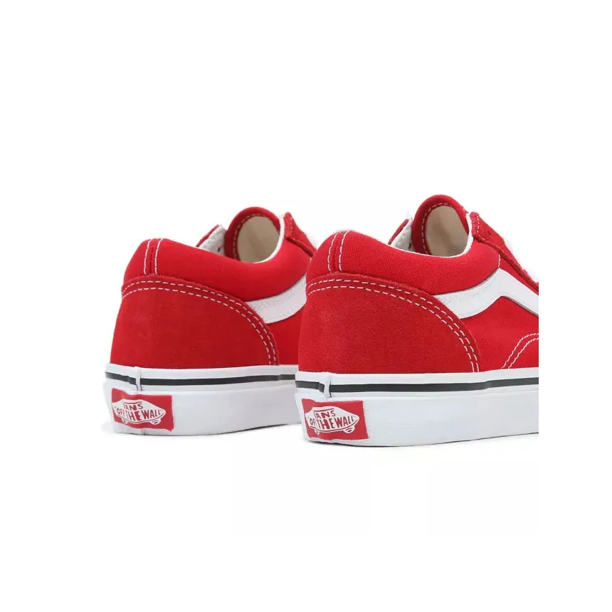 Zapas Vans Old Skool Para Niños en Rojo