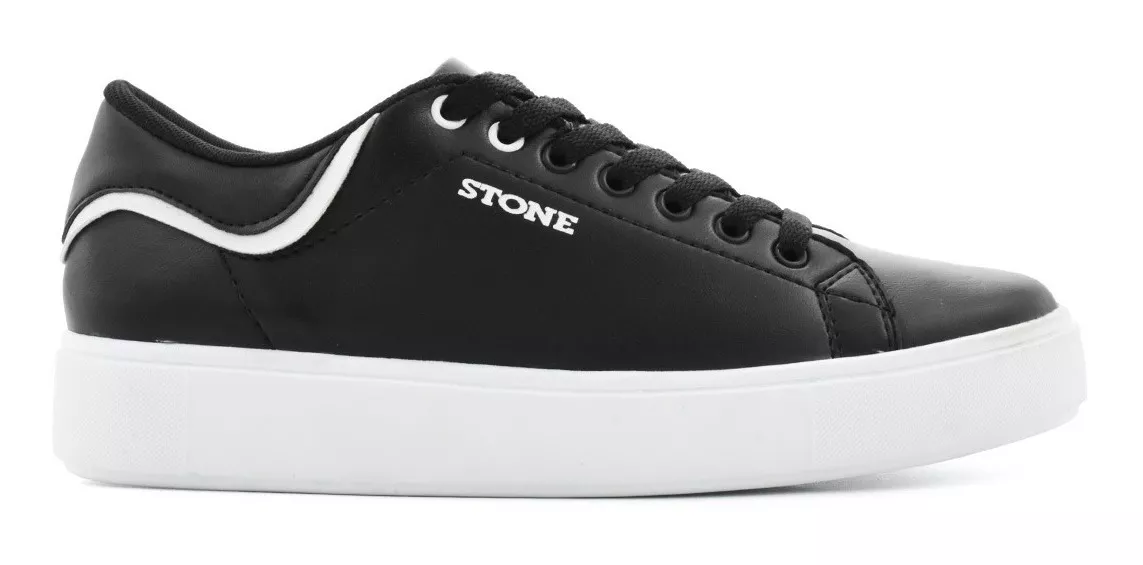 Zapatila Urbana Hombre Plataforma Comoda Ecocuero Stone 8152