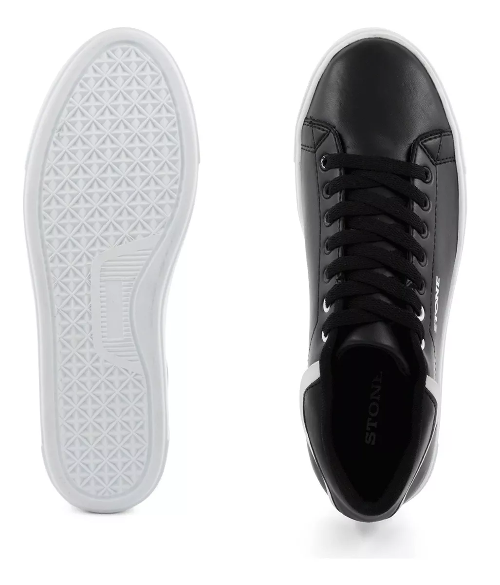 Zapatila Urbana Hombre Plataforma Comoda Ecocuero Stone 8152