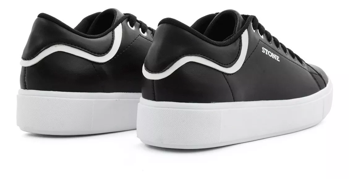 Zapatila Urbana Hombre Plataforma Comoda Ecocuero Stone 8152