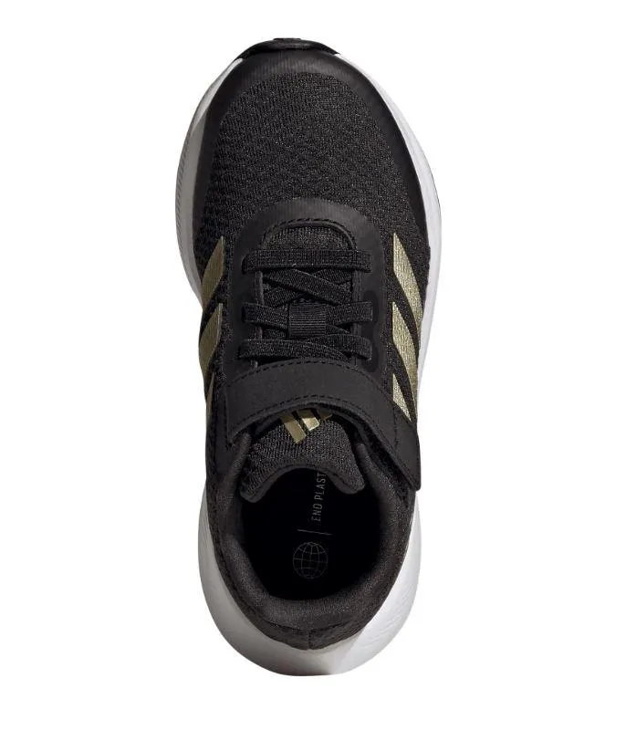 Zapatillas Adidas Runfalcon 3.0 Velcro Niños Negro/Dorado