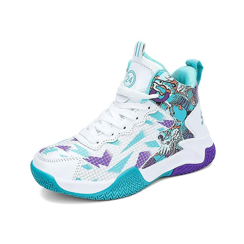 Zapatillas deportivas para niños Zapatos de baloncesto para niños antideslizantes zapatos deportivos para niños 3B017