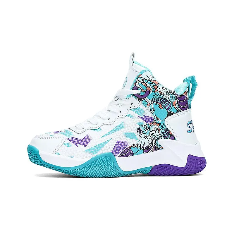 Zapatillas deportivas para niños Zapatos de baloncesto para niños antideslizantes zapatos deportivos para niños 3B017